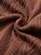 Strikket Polo med Geometrisk Jacquardmønster – Stilfuld & Behagelig Pasform