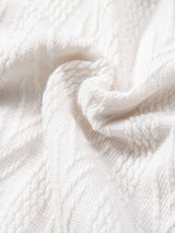 Strikket Polo med Geometrisk Jacquardmønster – Stilfuld & Behagelig Pasform