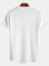 Massimo Ribbet T-shirt med Muskelpasform – Moderne og Strømlinet Look
