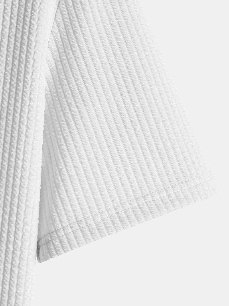 Massimo Ribbet T-shirt med Muskelpasform – Moderne og Strømlinet Look